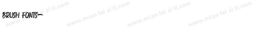 brush fonts字体转换
